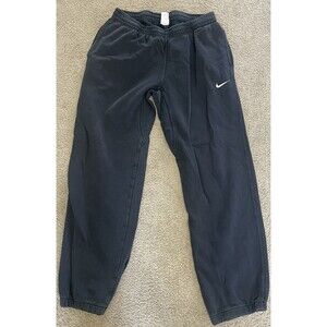 Nike Sportswear Fleece Jogger Pants Mens XL Dark Blue Drawstring Classic Y2K